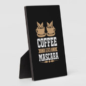 Koffiekunst Coffee en Mascara Fotoplaat (Zijkant)