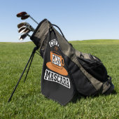 Koffiekunst Coffee en Mascara Golfhanddoek (Groen)