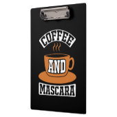 Koffiekunst Coffee en Mascara Klembord (Links)