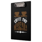 Koffiekunst Coffee en Mascara Klembord (Links)