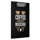 Koffiekunst Coffee en Mascara Klembord (Rechts)