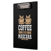Koffiekunst Coffee en Mascara Klembord (Links)