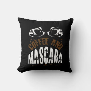 Koffiekunst Coffee en Mascara Kussen