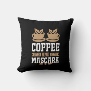 Koffiekunst Coffee en Mascara Kussen