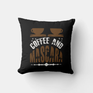 Koffiekunst Coffee en Mascara Kussen