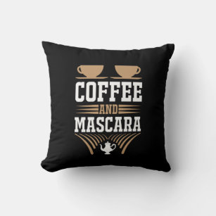 Koffiekunst Coffee en Mascara Kussen