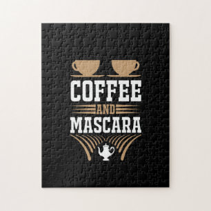 Koffiekunst Coffee en Mascara Legpuzzel