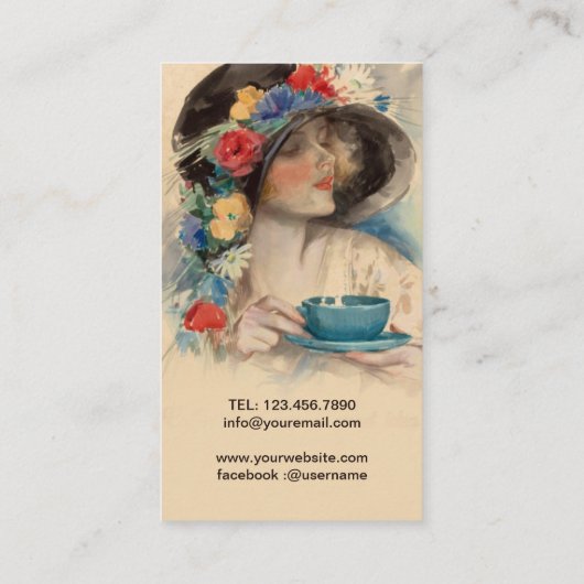  Koffiekunst Drink Visitekaartje (Achterkant)