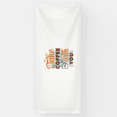 Koffiekunst haalt koffie met je mee spandoek (Verticaal)