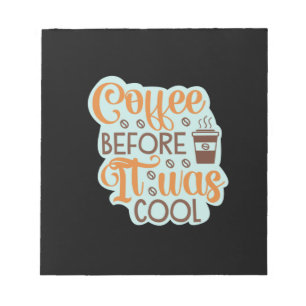 Koffiekunst Koffie Voor Het Hip Was Notitieblok
