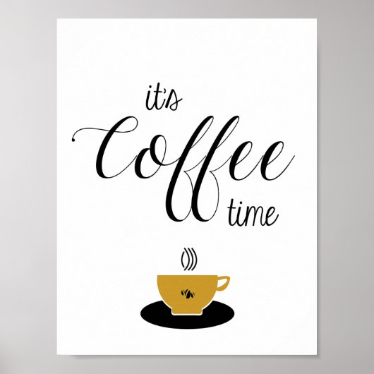Koffiekunst, Koffietijd, Koffieover Poster (Voorkant)