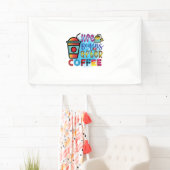 Koffiekunst leven begint na koffie spandoek (Insitu)