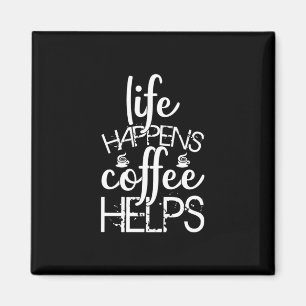 Koffiekunst leven gebeurt met koffie Helpt Magneet