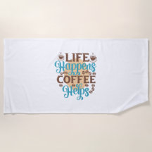 Koffiekunst leven gebeurt met koffie Helpt