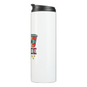 Koffiekunst leven gebeurt met koffie Helpt Thermosbeker (Geroteerd rechts)