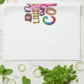 Koffiekunst loopt net alsof je geen koffie meer he theedoek (Gevouwen)