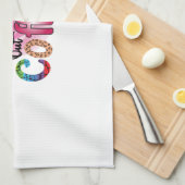 Koffiekunst loopt net alsof je geen koffie meer he theedoek (Quarter Fold)