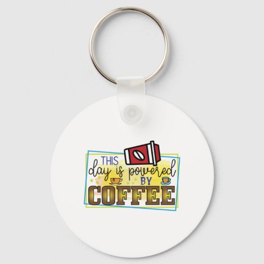 Koffiekunst met koffie sleutelhanger (Voorkant)