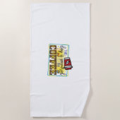 Koffiekunst met koffie strandlaken (Voorkant)