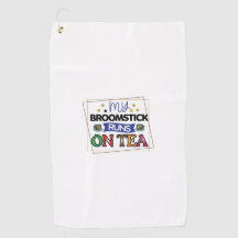 Koffiekunst Mijn broomstick loopt op thee