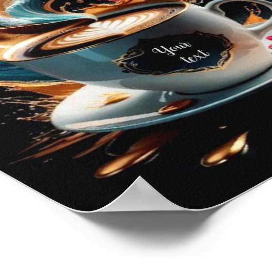 Koffiekunst Poster (Hoek)