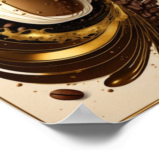 Koffiekunst Poster (Hoek)