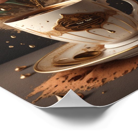 Koffiekunst Poster (Hoek)