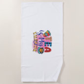 Koffiekunst Tea is mijn Valentijn Strandlaken (Voorkant)