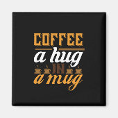 Koffiekunst zorgt voor een hug in een Mok Magneet (Voorkant)