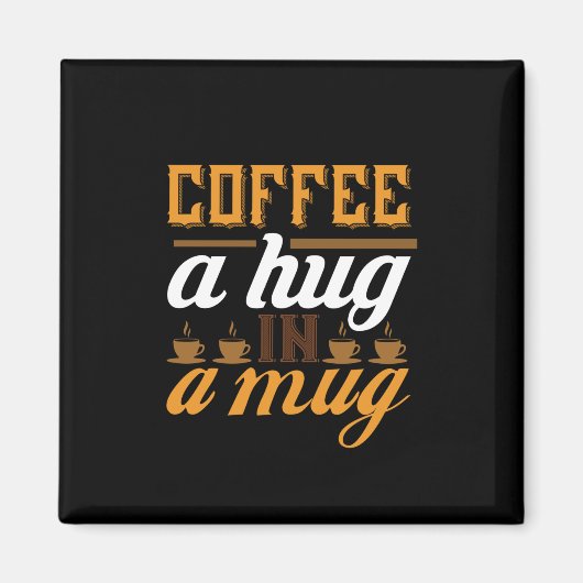 Koffiekunst zorgt voor een hug in een Mok Magneet (Voorkant)