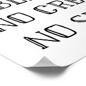 Koffiekunst - zwart, geen room, geen suiker poster (Hoek)