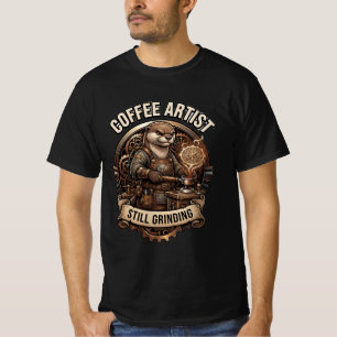 Koffiekunstenaar Maalt Nog Otter T-shirt