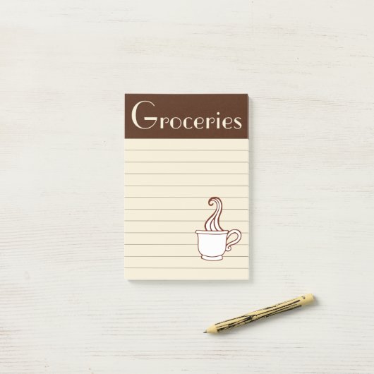 koffiekwaren post-it® notes (Op bureau)