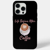 Koffielange levensduur begint na koffie Case-Mate iPhone case (Achterkant)