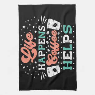 Koffielange levensduur gebeurt met koffie theedoek