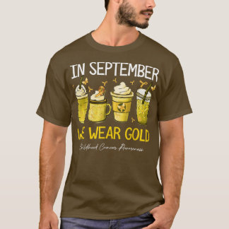 Koffielatte in september Draag we de goudkindertij T-shirt