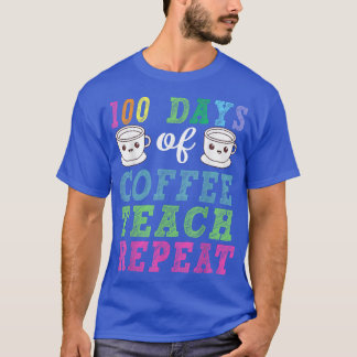 Koffieleraar 100 dagen Koffiebroodrooster T-shirt