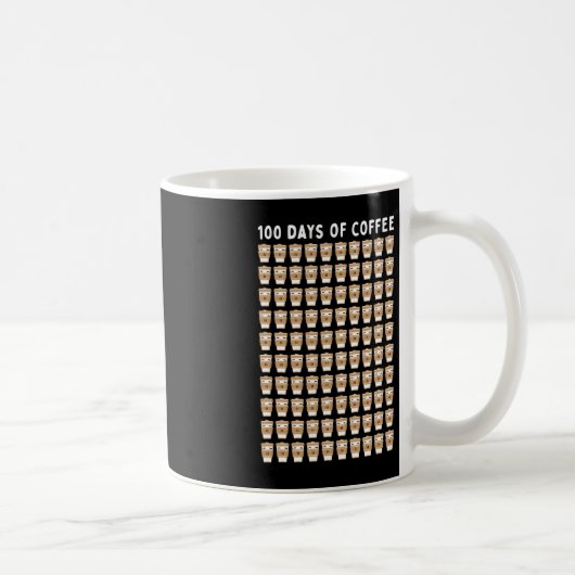 Koffieleraar 100 Koffiebekers 100e dag school Koffiemok (Rechts)