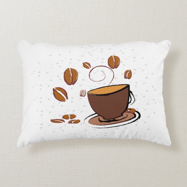 Koffieliefde Accent Kussen (Voorkant)