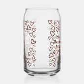 Koffieliefde Blikvorm Glas (Links)