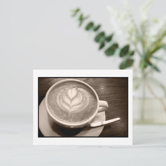 koffieliefde briefkaart (Staand voorkant)