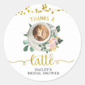 Koffieliefde Broeit Dankjewel Sticker (Voorkant)