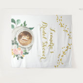 Koffieliefde bruist Bruidsfeest bord Tapijt Wandkleed (Voorkant (horizontaal))