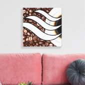 Koffieliefde Canvas Afdruk (Insitu (Woonkamer))