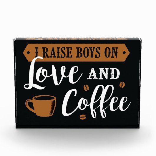 Koffieliefde en koffie fotoblokken (Voorkant)