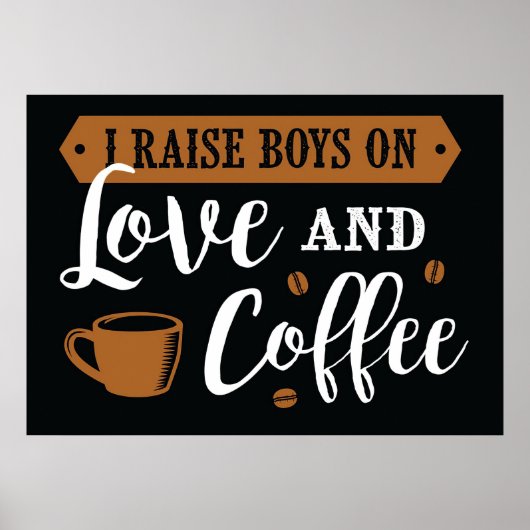 Koffieliefde en koffie poster (Voorkant)