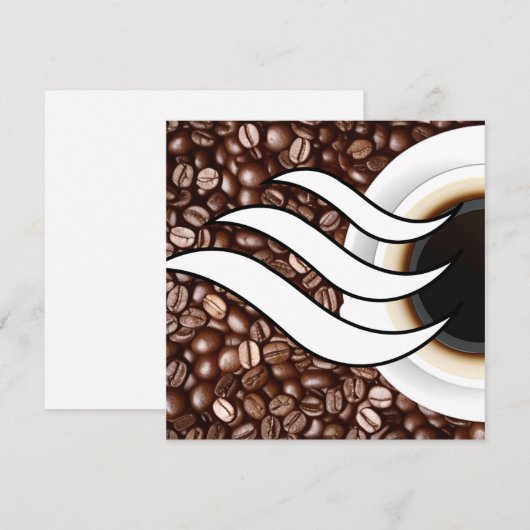 Koffieliefde Feestdagenkaart (Voorkant / Achterkant)