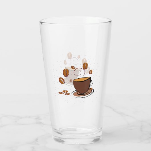 Koffieliefde Glas (Achterkant)