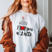 Koffieliefde. Grappige Schattigee Anti-Valentijnsd T-shirt