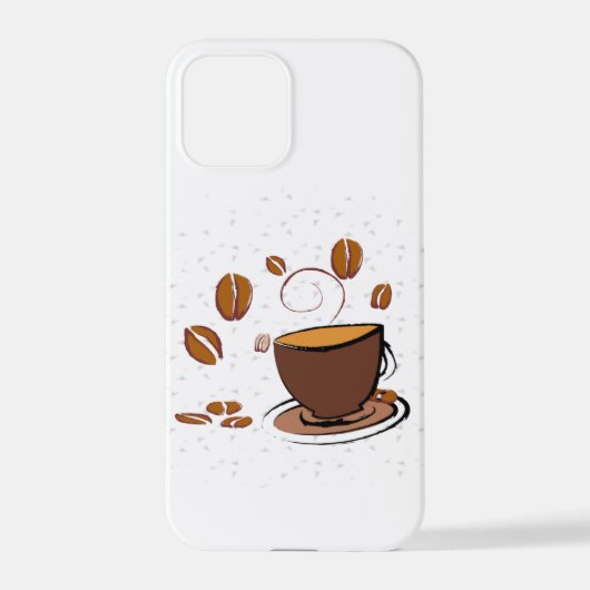 Koffieliefde iPhone Hoesje (Achterkant)